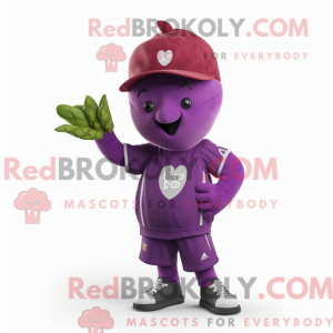 Purple Beet-mascottekostuum...
