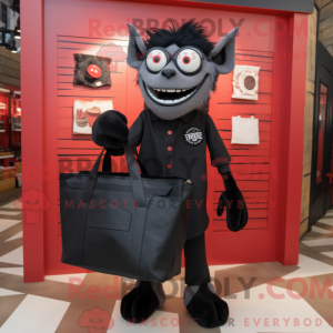 Svart vampyr-maskotkostyme...