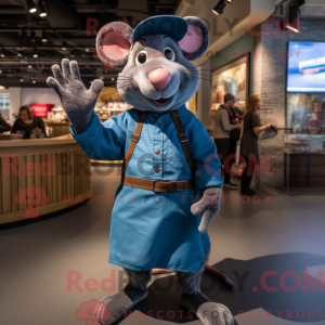 Blue Ratatouille mascot...