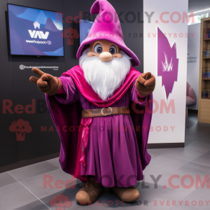 Magenta Wizard maskot...
