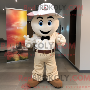 White Fire Fighter mascot...