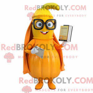 Orange Baa mascot costume...