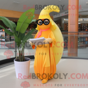 Orange Baa mascot costume...