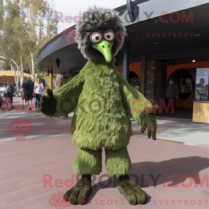 Olive Emu mascot costume...