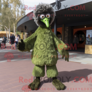 Olive Emu maskotdraktfigur...