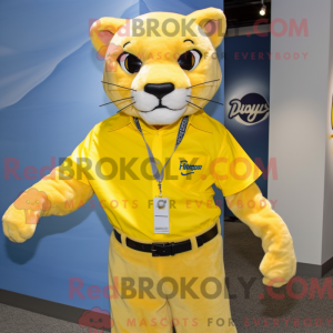 Lemon Yellow Puma mascot...