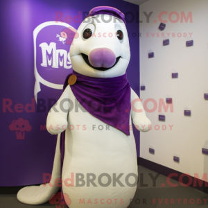 Purple Ermine mascot...