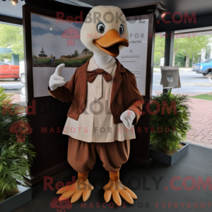 Brune svaner maskot kostyme...