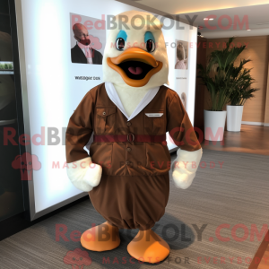 Brune svaner maskot kostyme...