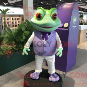 Lavender Frog mascot...