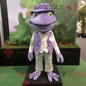 Lavendelfrosch-Maskottchenk...