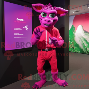 Costume de mascotte Magenta...