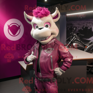 Costume de mascotte Magenta...