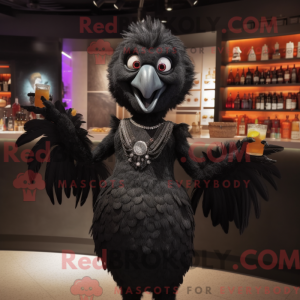 Black Harpy mascot costume...