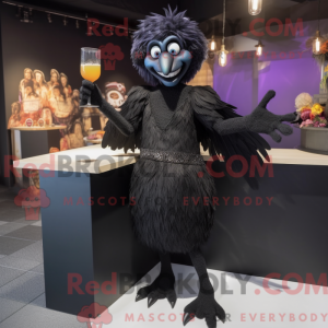 Black Harpy mascot costume...