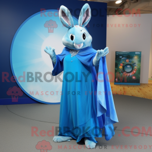 Blue Wild Rabbit maskot...