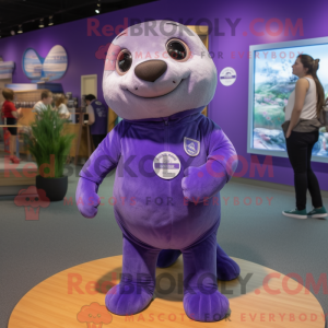 Personaggio mascotte Purple...
