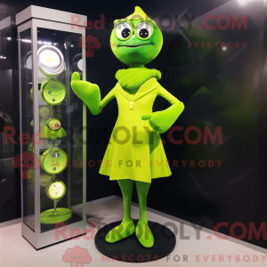 Lime Green Hourglass mascot...