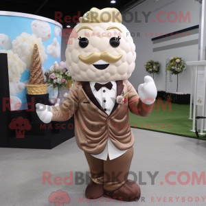 Brown Ice Cream mascot...