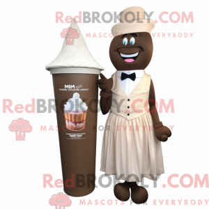 Brown Ice Cream mascot...