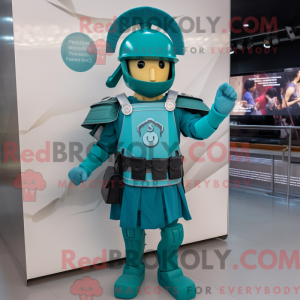 Teal Spartan Soldier...