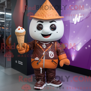 Rust Ice Cream Cone mascot...