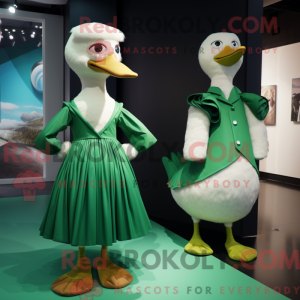 Green Swans maskot kostume...