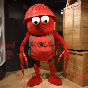 Red Spider mascot costume...
