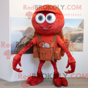 Red Spider mascot costume...