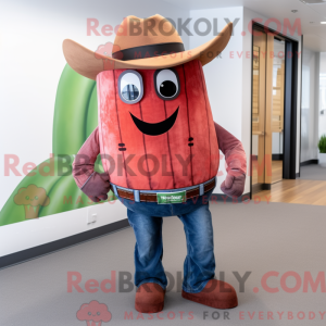 Rust vannmelon maskot drakt...