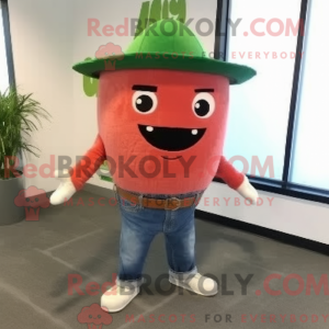 Rust vattenmelon mask drakt...