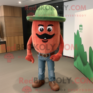Rust vannmelon maskot drakt...