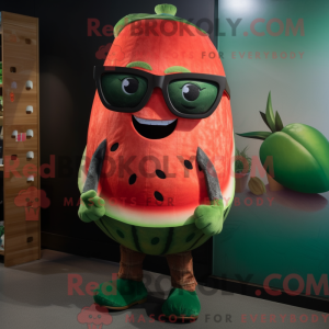 Rust vannmelon maskot drakt...