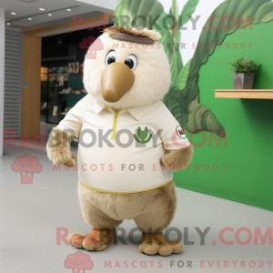 Cream Kiwi mascot costume...