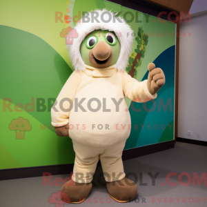 Postava maskota smetanového...