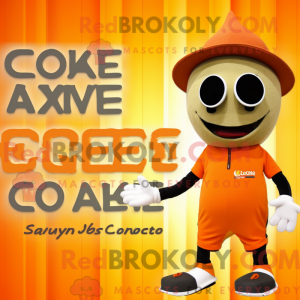 Olive Orange mascot costume...