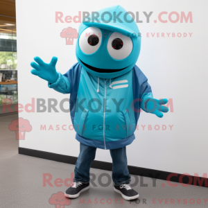 Costume mascotte de Cyan...