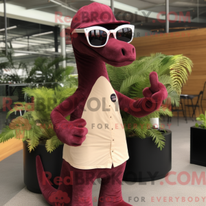 Maroon Brachiosaurus...
