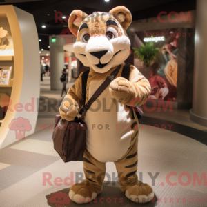 Beige Thylacosmilus maskot...