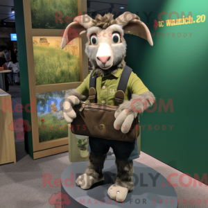 Oliven ged maskot kostume...
