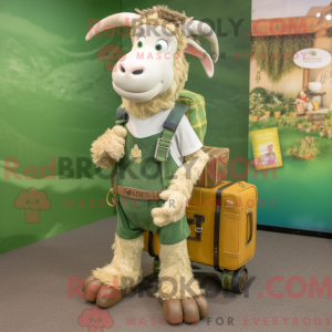 Oliven ged maskot kostume...