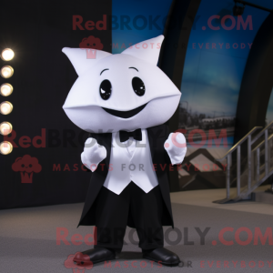 White Ray mascot costume...
