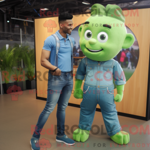 Green Acrobat mascot...