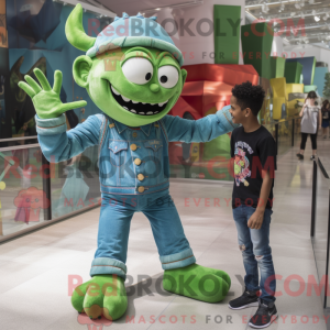 Green Acrobat mascot...