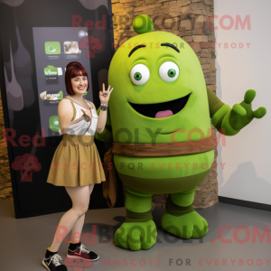Olive Strongman mascot...
