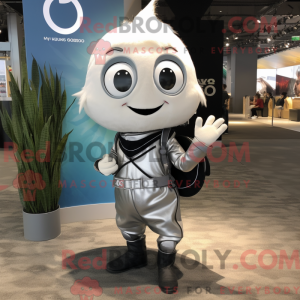 Silver Onion mascot costume...