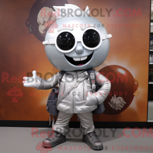 Silver Onion mascot costume...