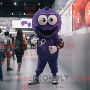 Purple Meatballs maskot...