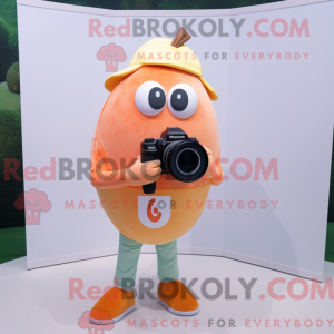 Peach Camera mascot costume...