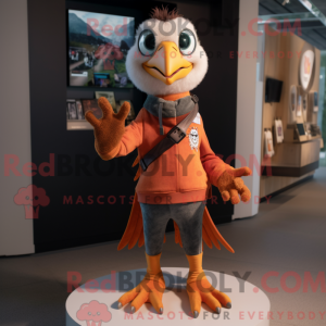 Peach Hawk-maskotdraktfigur...